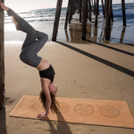 Load image into Gallery viewer, Natural Cork Yoga Mat - Sacred Geometry Mandala