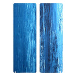 Load image into Gallery viewer, Natural Rubber Yoga Mat - BLUE MARBLE