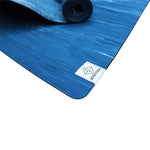 Load image into Gallery viewer, Natural Rubber Yoga Mat - BLUE MARBLE
