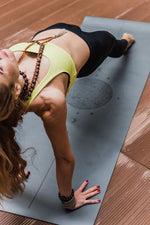 Load image into Gallery viewer, Seeka PRO ECO yoga mat - Moon series CHARCOAL