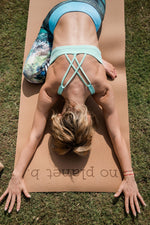 Load image into Gallery viewer, Natural Cork Yoga Mat - No Planet B.