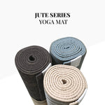 Load image into Gallery viewer, Organic Jute Yoga Mat - Dark Brown