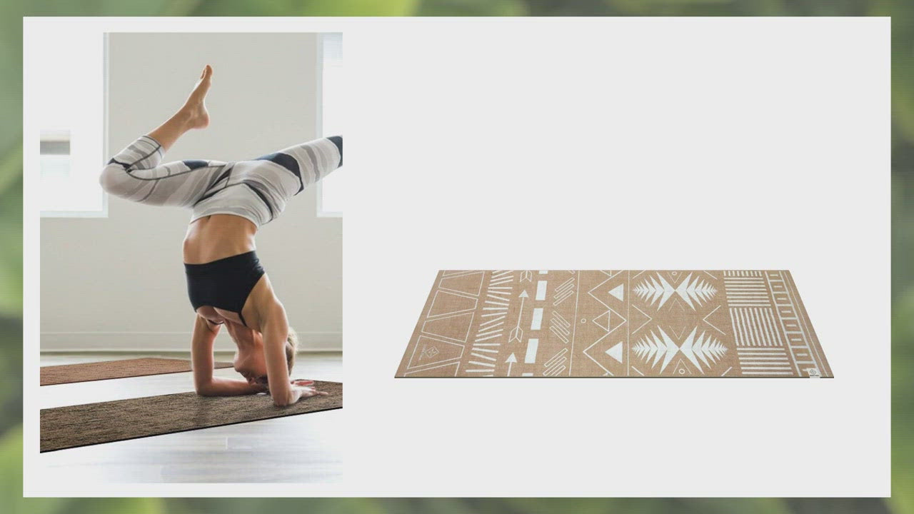 Organic Jute Yoga Mat - Dark Brown