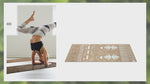 Load and play video in Gallery viewer, Organic Jute Yoga Mat - Dark Brown
