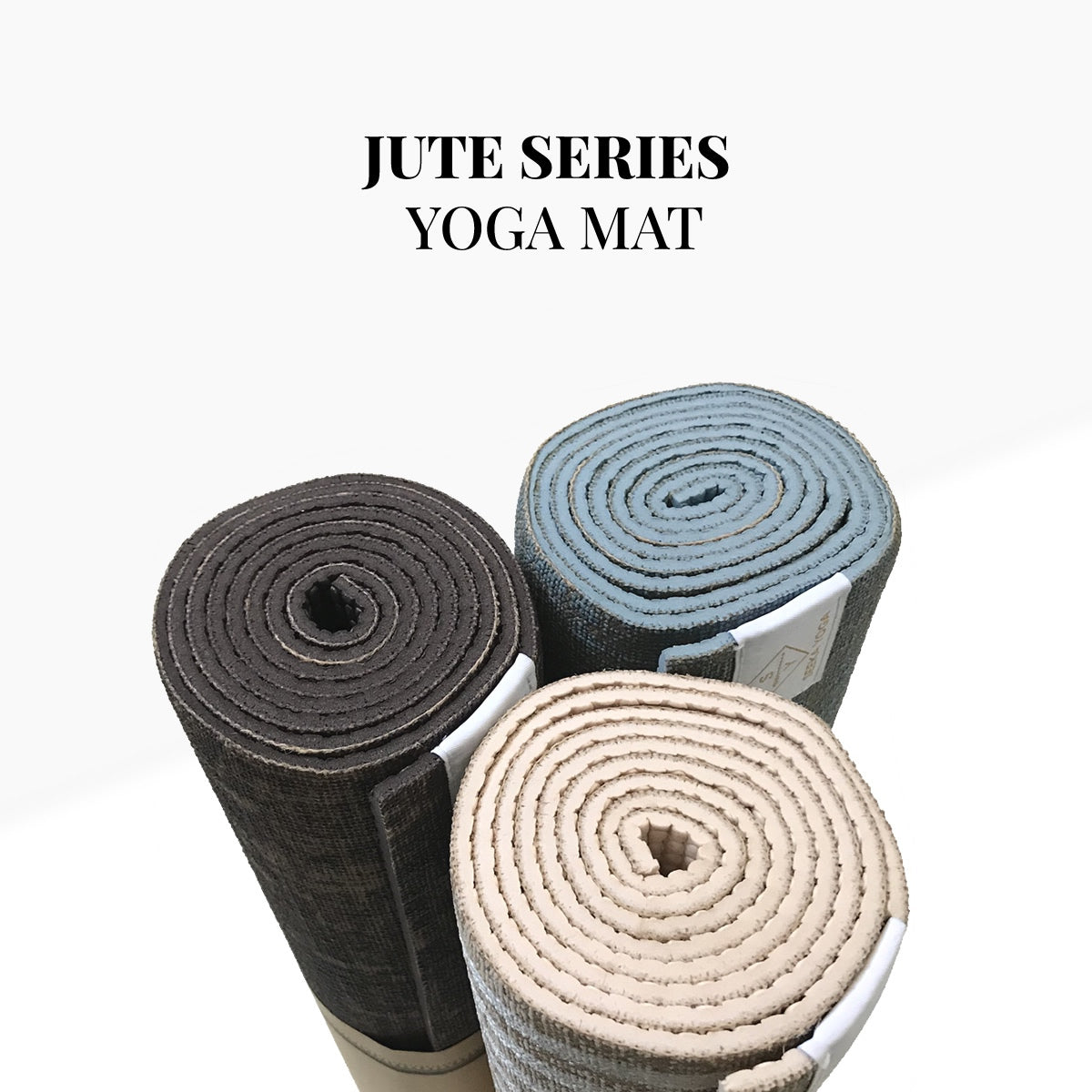 Jute and Natural Tree Rubber Yoga Mat - Flower of Life - Billy the