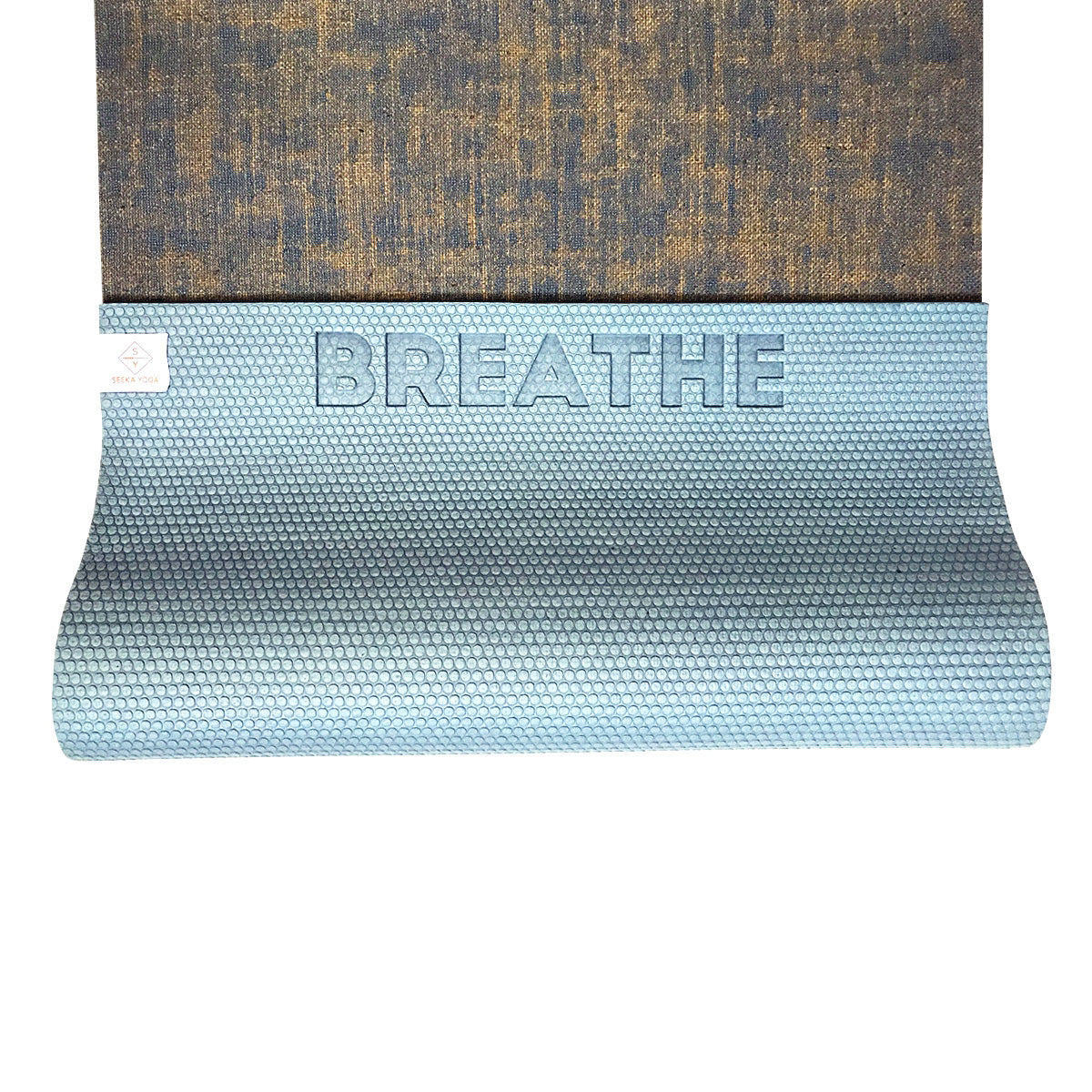 Organic Jute Yoga Mat - Blue